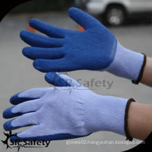 SRSAFETY 10 gauge polyester latex coated building and construction work glove